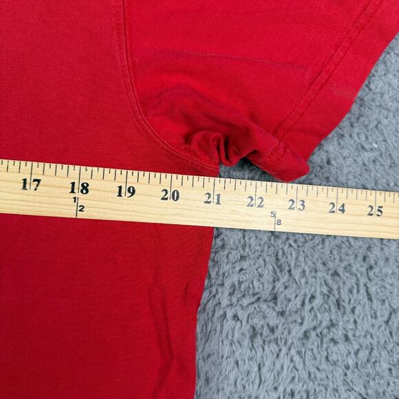 Abercrombie & Fitch Muscle Fit Shirt Mens M Red Longboard Instructor Vintage Y2K - Picture 8 of 10